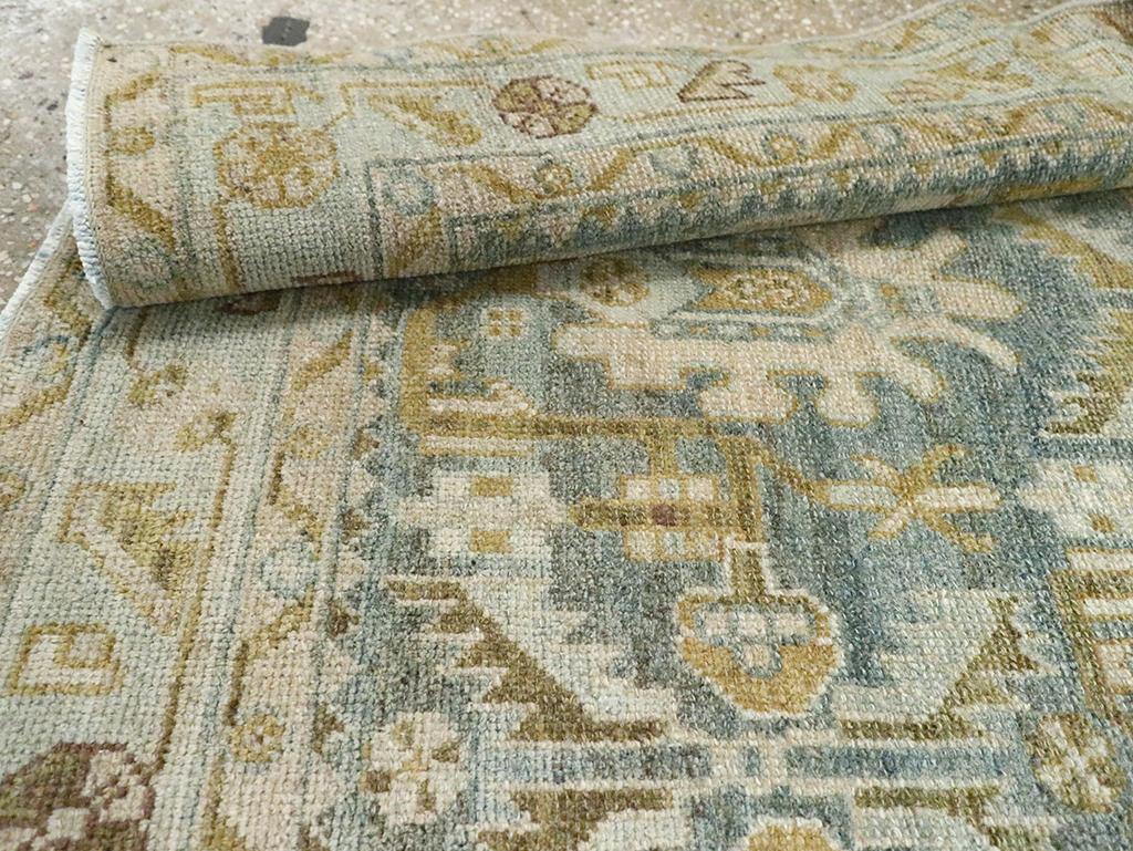 Galerie Shabab Collection Mid-20th Century Persian Malayer Throw Rug For Sale 2