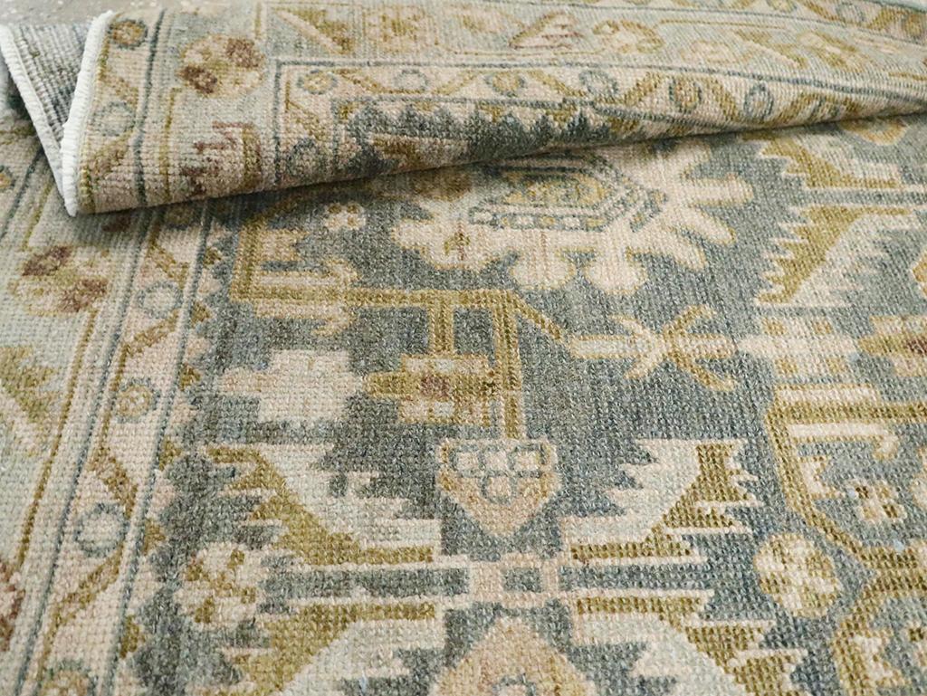Galerie Shabab Collection Mid-20th Century Persian Malayer Throw Rug For Sale 2