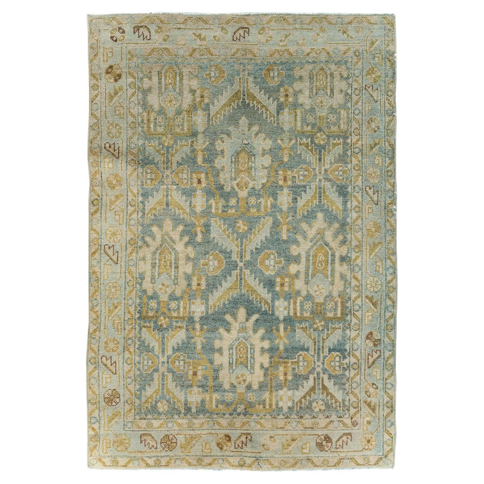 Galerie Shabab Collection Mid-20th Century Persian Malayer Throw Rug