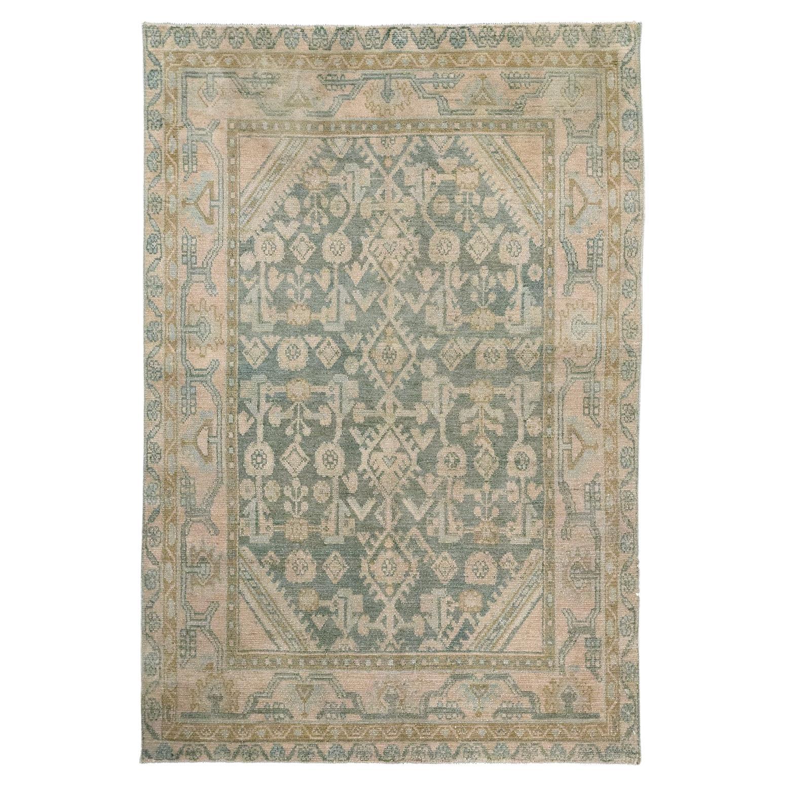 Galerie Shabab Collection Tappeto da lancio persiano Malayer della metà del XX secolo