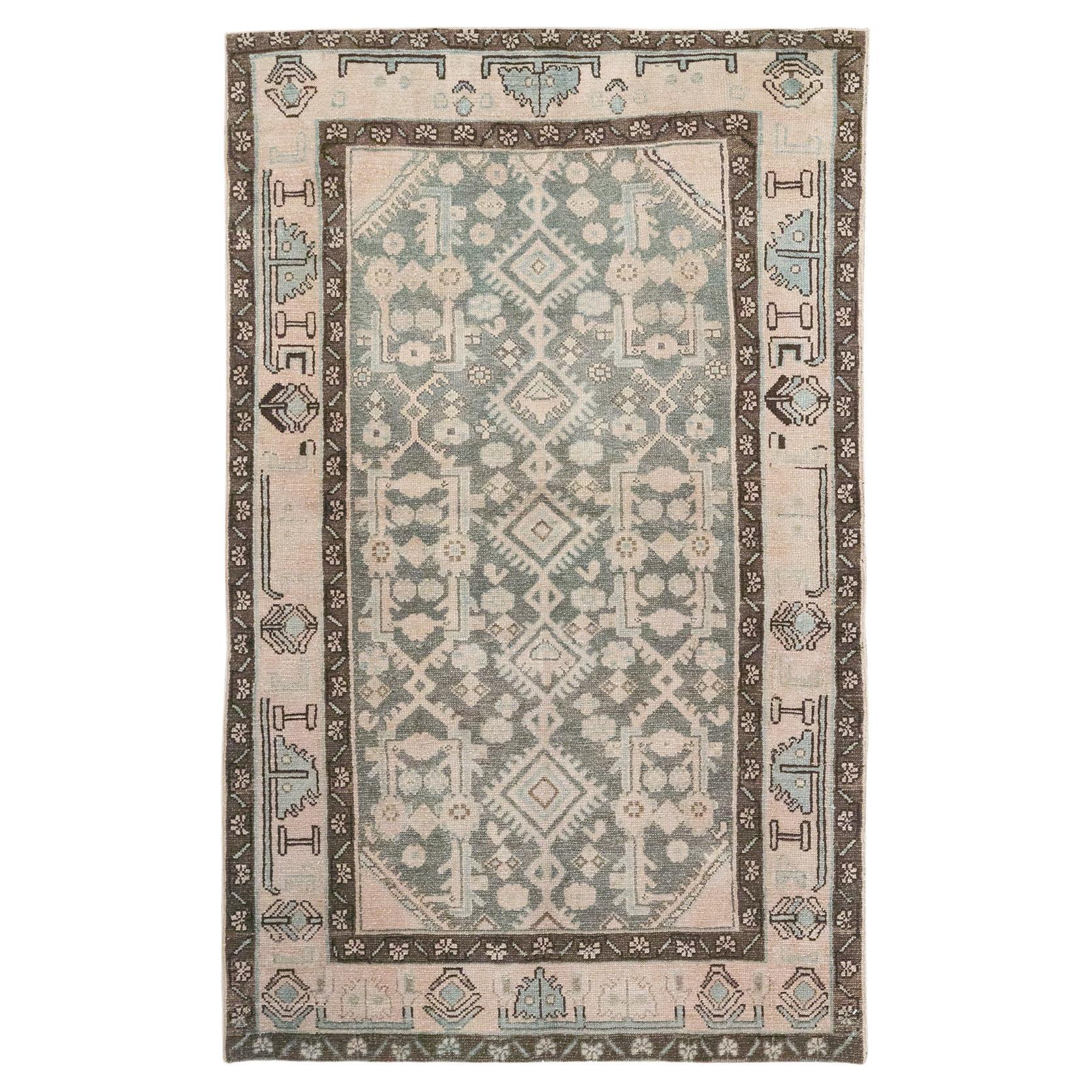 Galerie Shabab Collection Tappeto da lancio persiano Malayer della metà del XX secolo
