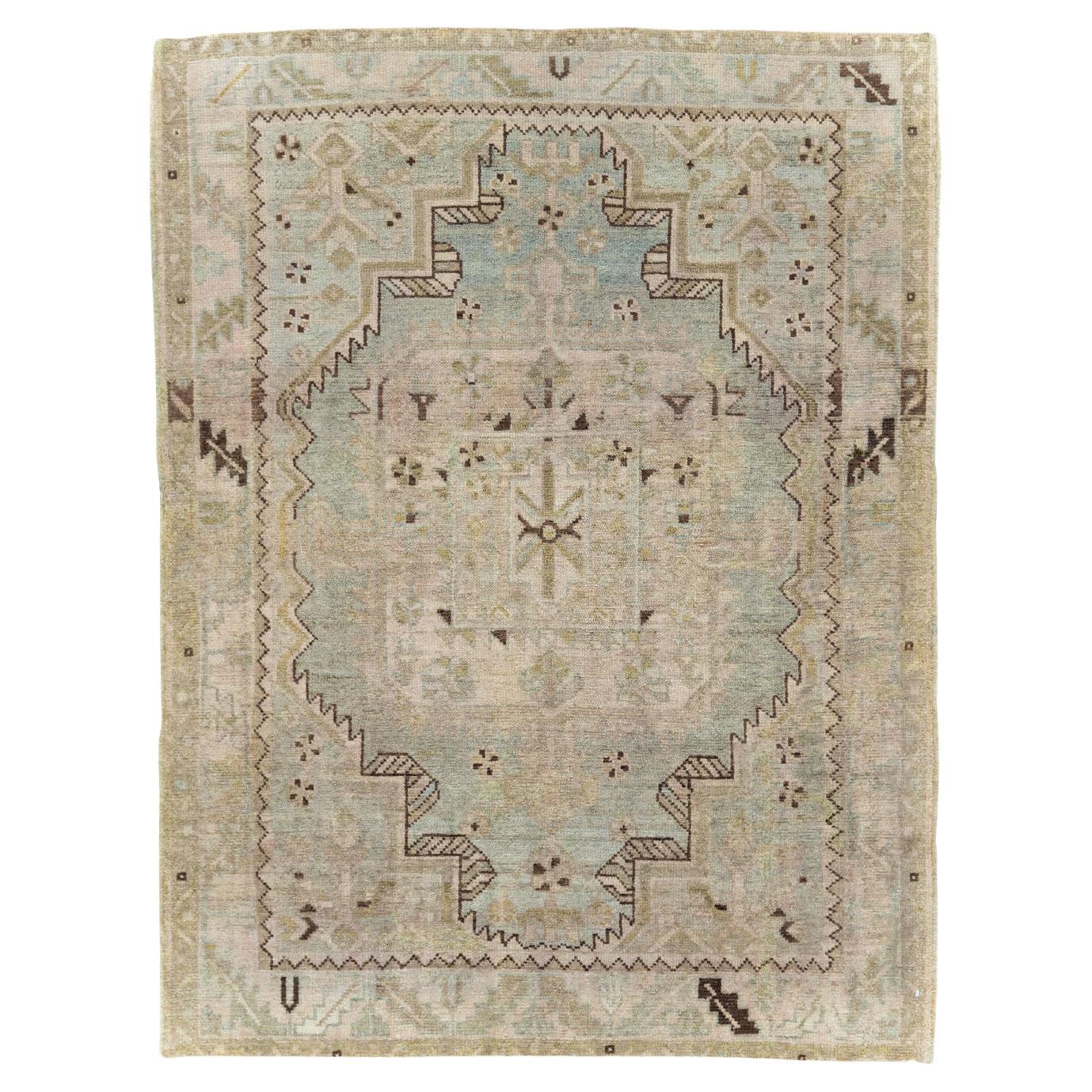 Galerie Shabab Collection Mid-20th Century Persian Malayer Throw Rug