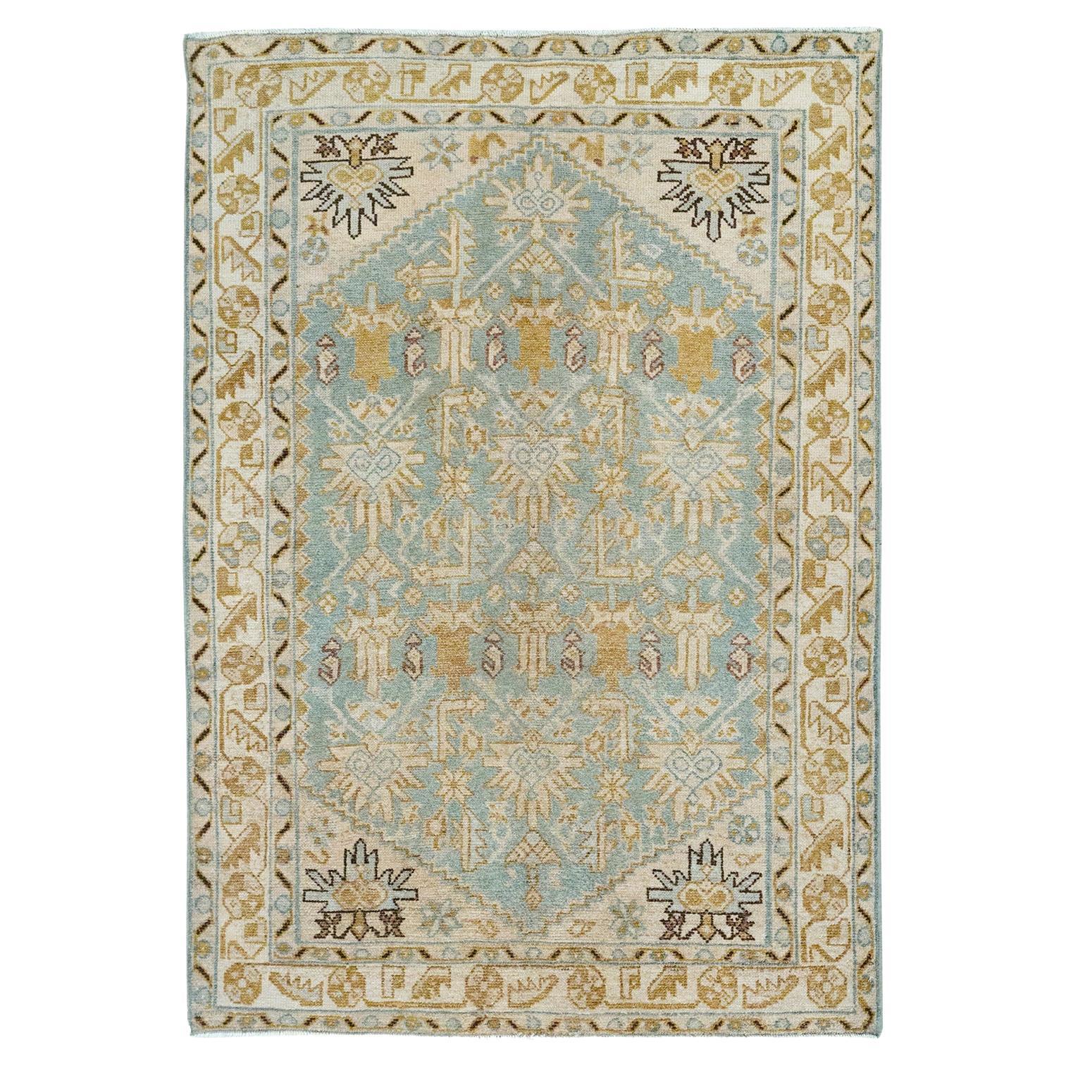 Galerie Shabab Collection Tappeto da lancio persiano Malayer della metà del XX secolo