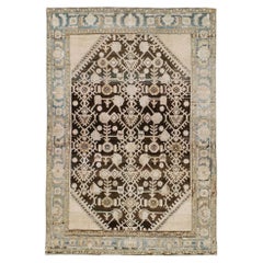 Galerie Shabab Collection Mid-20th Century Persian Malayer Throw Rug