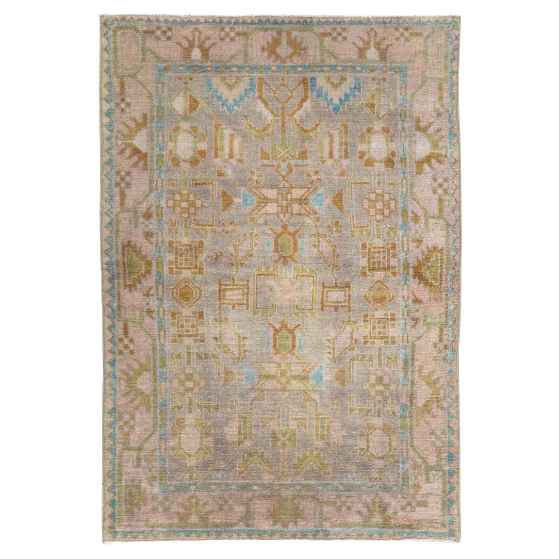 Galerie Shabab Collection Mid-20th Century Persian Malayer Throw Rug