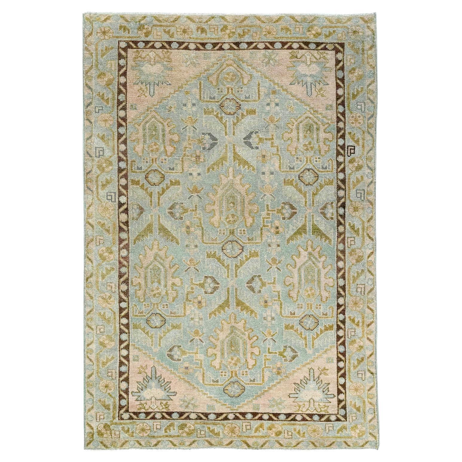 Galerie Shabab Collection Mid-20th Century Persian Malayer Throw Rug