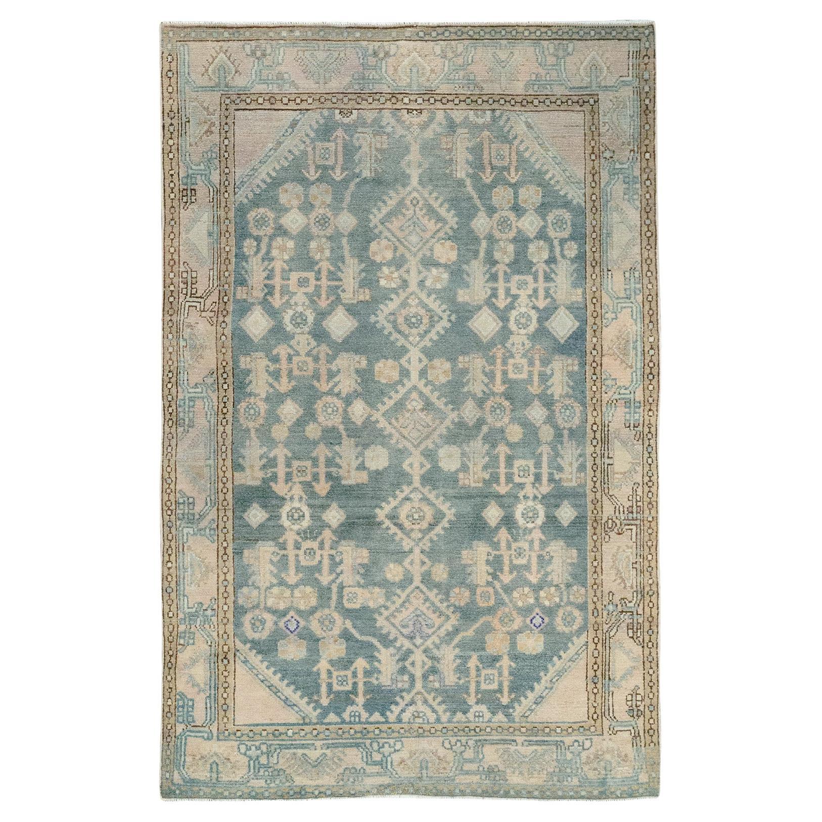 Galerie Shabab Collection Mid-20th Century Persian Malayer Throw Rug