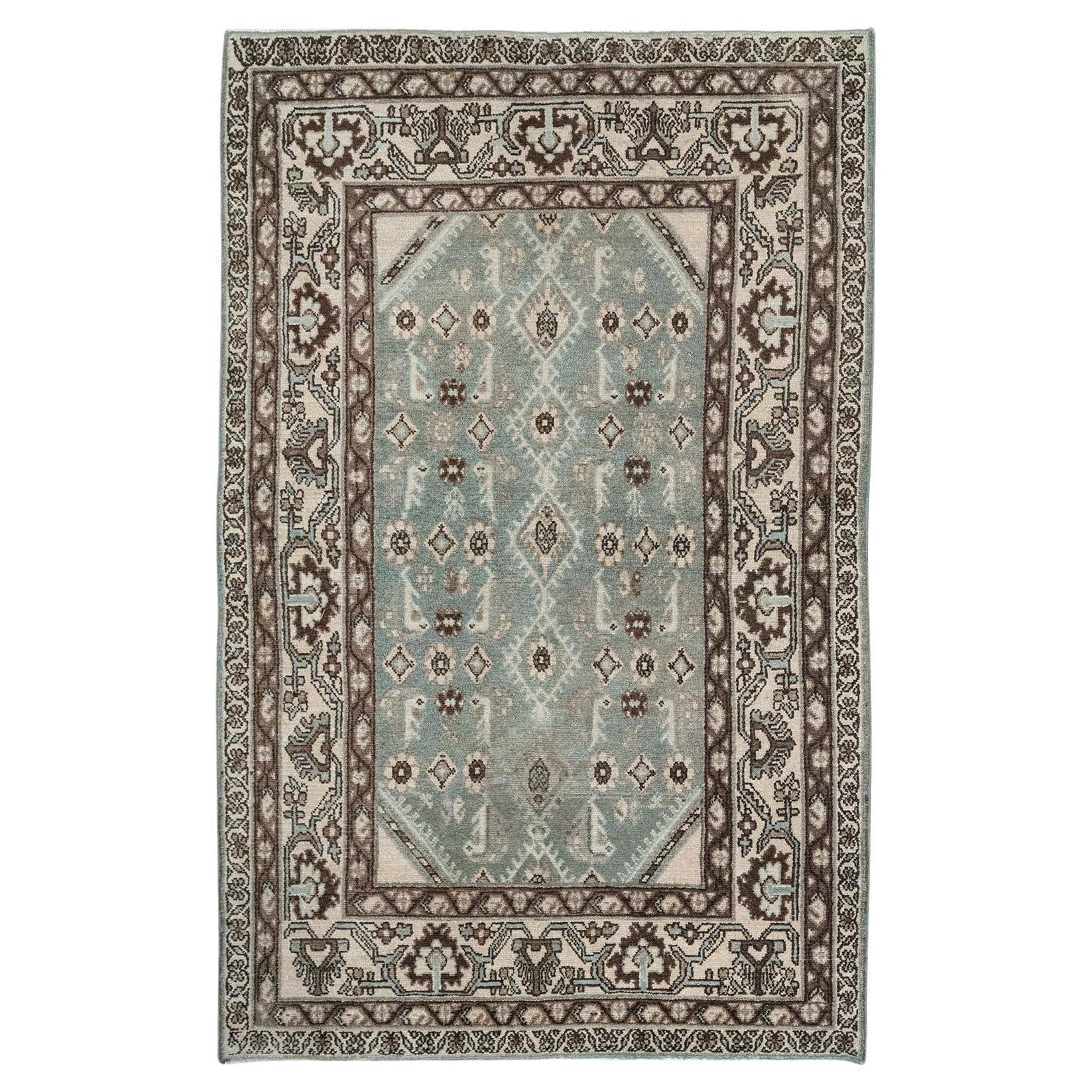 Galerie Shabab Collection Tappeto da lancio persiano Malayer della metà del XX secolo
