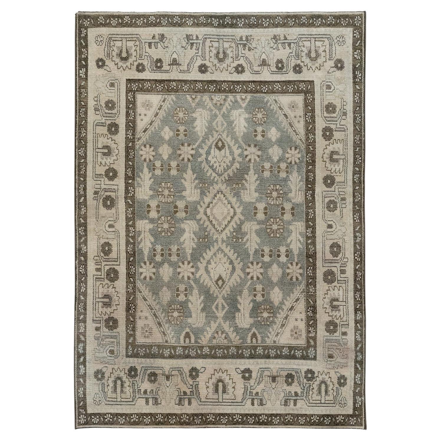 Galerie Shabab Collection Tappeto da lancio persiano Malayer della metà del XX secolo