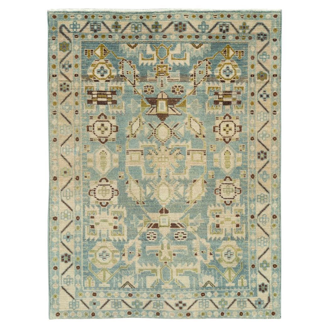 Galerie Shabab Collection Tappeto da lancio persiano Malayer della metà del XX secolo