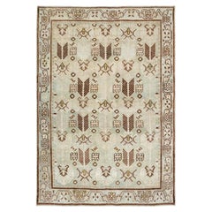 Vintage Galerie Shabab Collection Mid-20th Century Persian Malayer Throw Rug