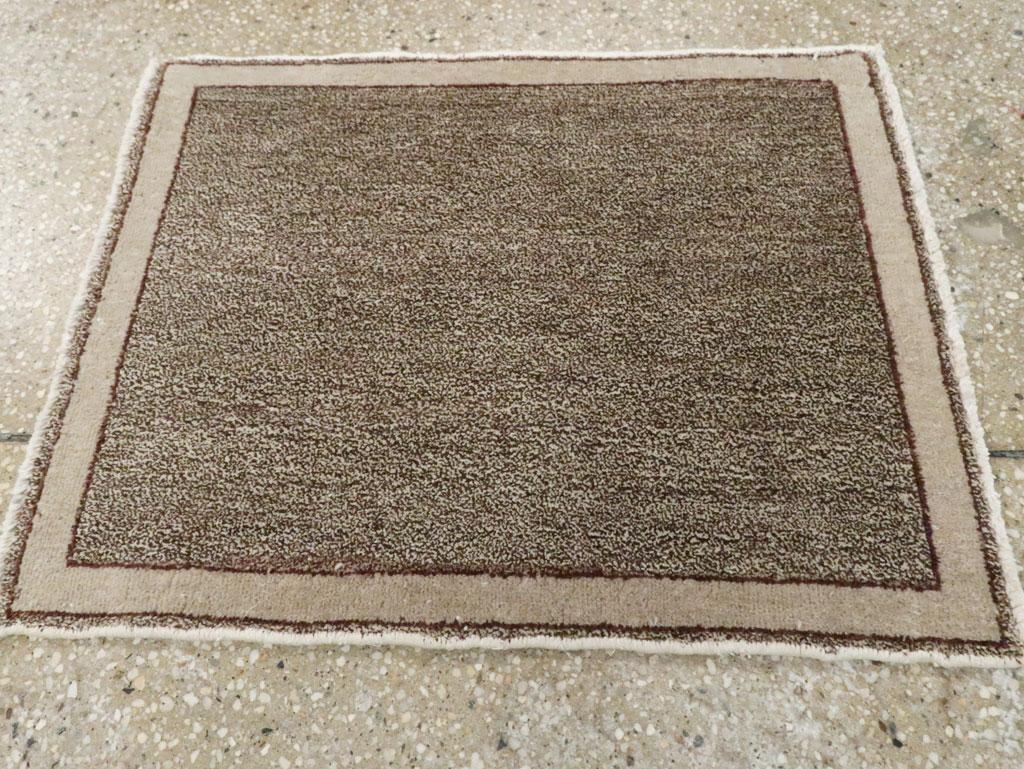 Hand-Knotted Galerie Shabab Collection Mid-20th Century Persian Mashad Rug For Sale