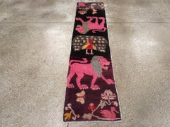 Galerie Shabab Collection Runner pittorico tibetano della metà del XX secolo