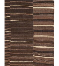 Galerie Shabab Collection Türkei Mitte des 20. Jahrhunderts Flachgewebe-Kilim-Teppich