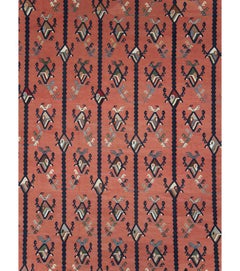 Galerie Shabab Collection Türkei Mitte des 20. Jahrhunderts Flachgewebe-Kilim-Teppich