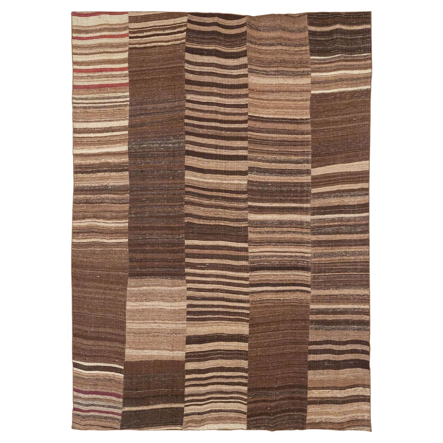 Collection Shabab Collection Turquie du milieu du 20e siècle Tapis Kilim à tissage plat
