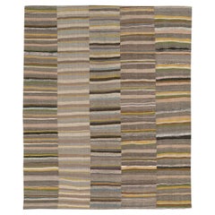 Galerie Shabab Collection Türkei Mitte des 20. Jahrhunderts Flachgewebe-Kilim-Teppich