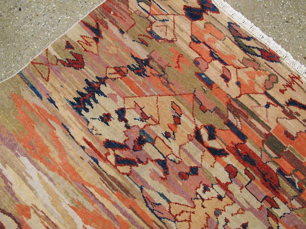 Colección Galerie Shabab Alfombra de acento de Anatolia turca de mediados del siglo XX Anudado a mano en venta