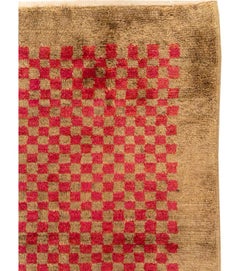 Galerie Shabab Collection: Türkischer Art-déco-Teppich aus Anatolien, Mitte des 20. Jahrhunderts