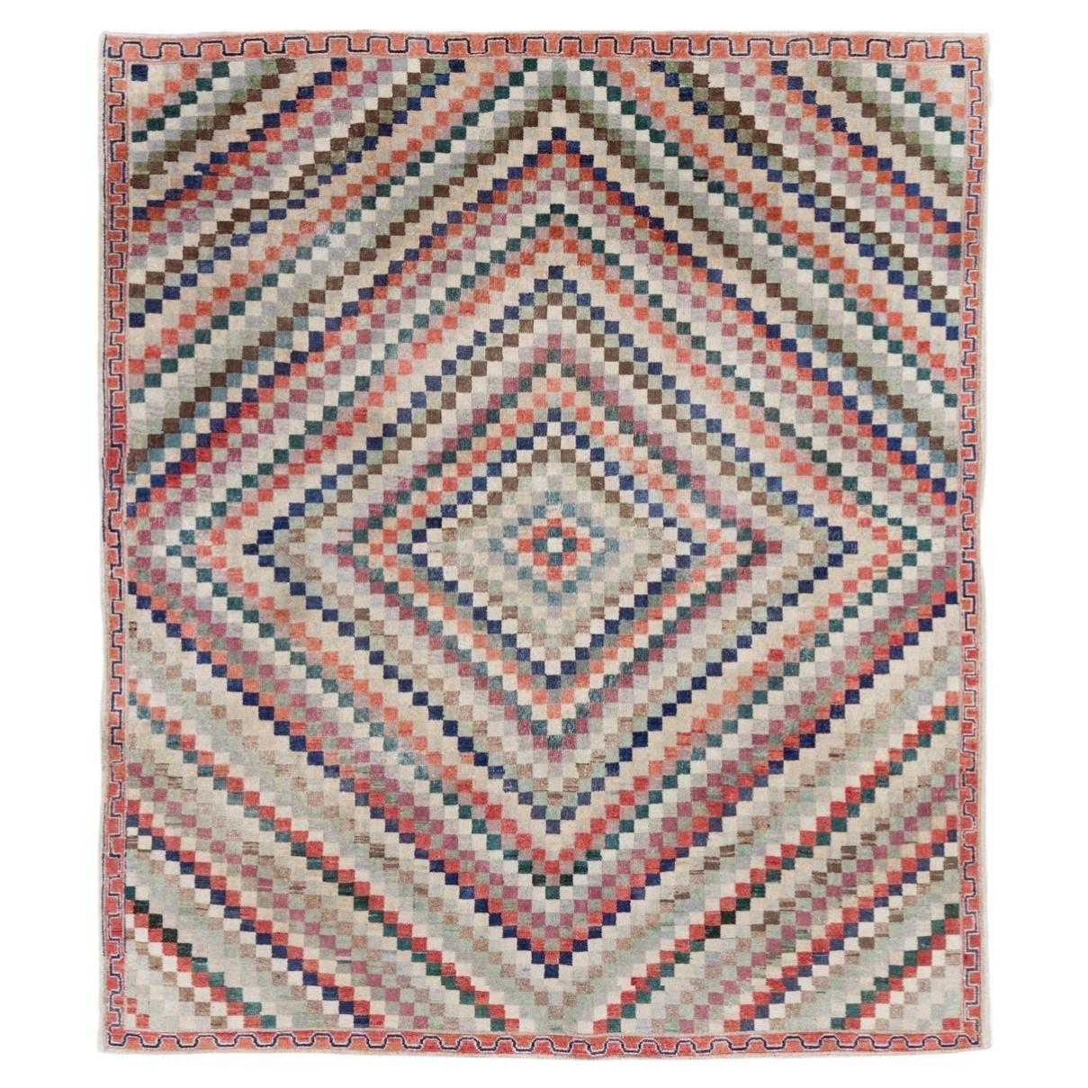 Galerie Shabab Collection Mid-20th Century Turkish Anatolian Art Deco Carpet