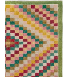 Galerie Shabab Collection: Türkischer Art-déco-Teppich aus Anatolien, Mitte des 20. Jahrhunderts