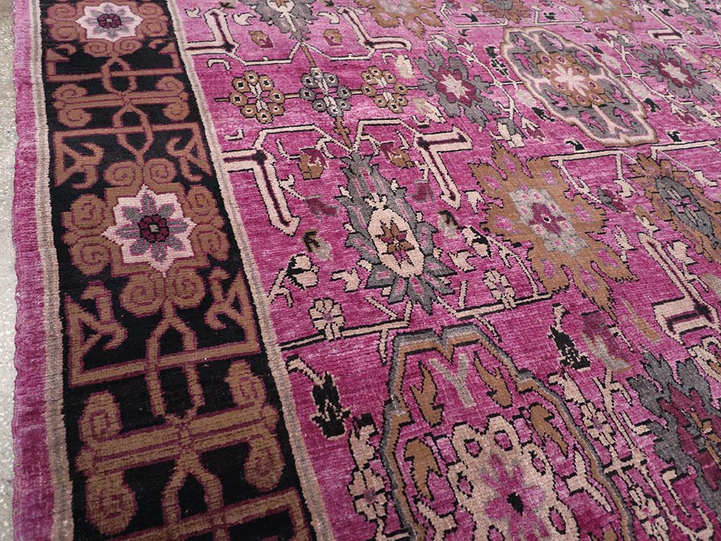 Rustic Galerie Shabab Collection Mid-20th Century Turkish Anatolian Carpet For Sale
