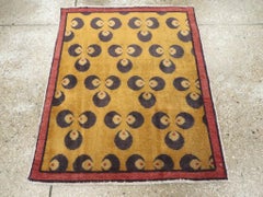 Galerie Shabab Collection Mid-20th Century Turkish Anatolian Deco Throw Rug