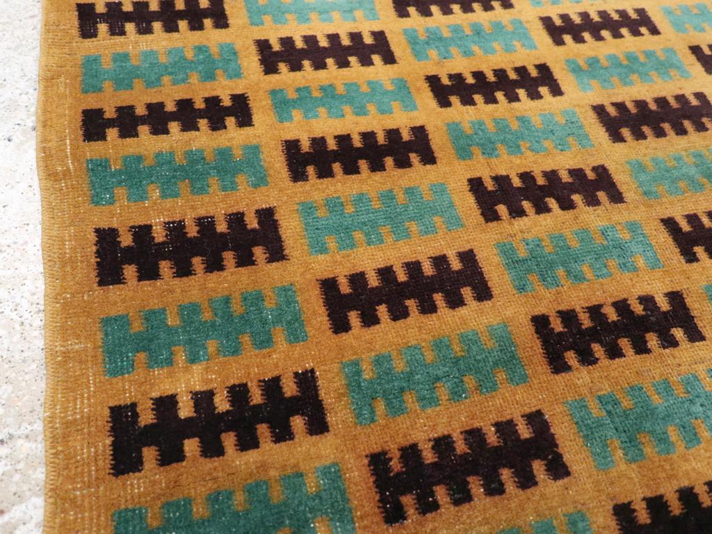Colección Galerie Shabab Alfombra Anatolia Turca Deco de mediados del siglo XX Art Decó en venta
