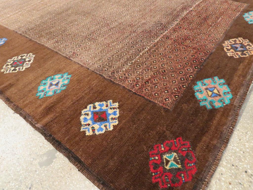 Galerie Shabab Collection Mid-20th Century Turkish Anatolian Gallery Carpet In Excellent Condition For Sale In New York, NY