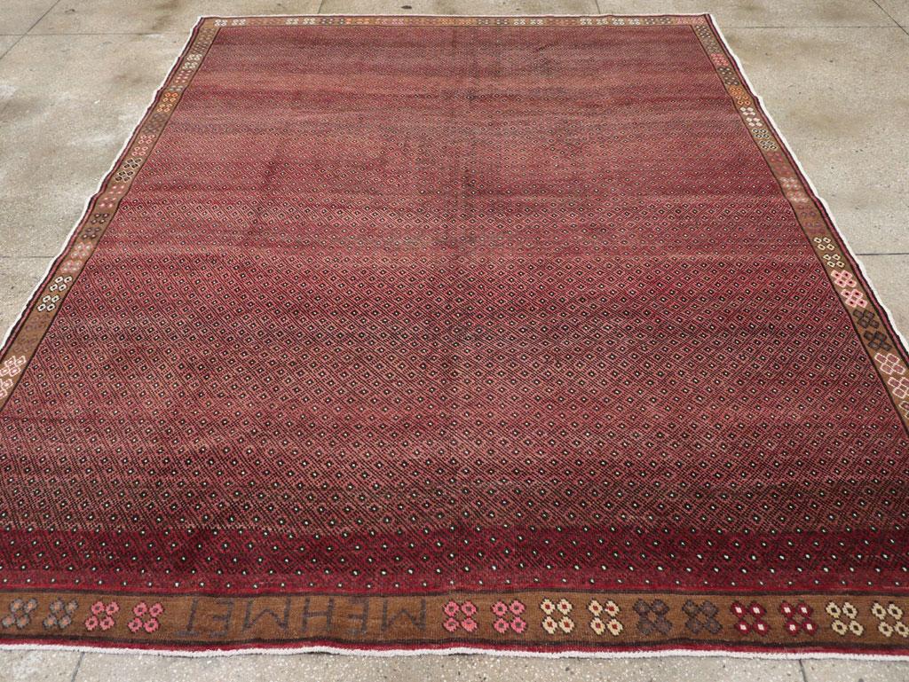 A vintage Turkish Anatolian room size carpet handmade during the mid-20th century.

Measures: 8' 6