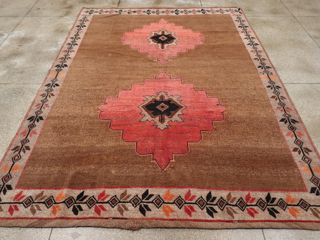A vintage Turkish Anatolian room size carpet handmade during the Mid-20th Century.

Measures: 8' 11