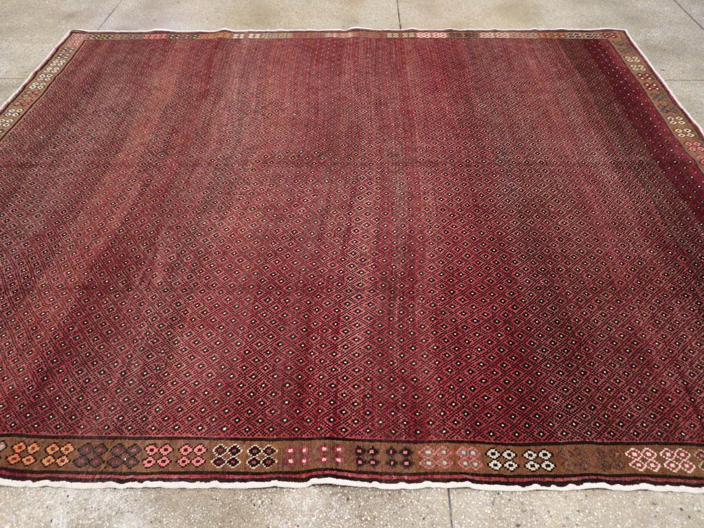 Hand-Knotted Galerie Shabab Collection Mid-20th Century Turkish Anatolian Room Size Carpet For Sale