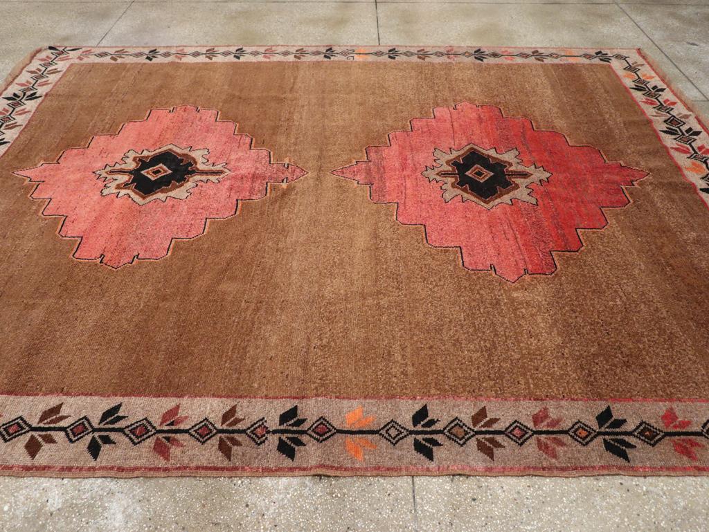 Hand-Knotted Galerie Shabab Collection Mid-20th Century Turkish Anatolian Room Size Carpet For Sale