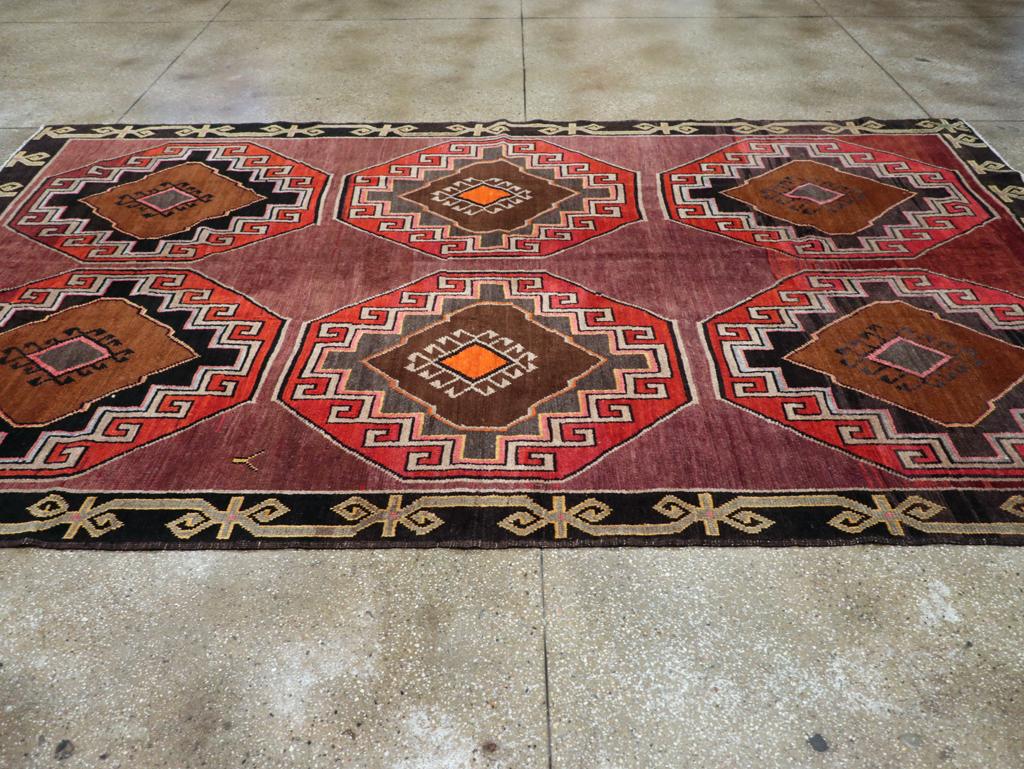 Hand-Knotted Galerie Shabab Collection Mid-20th Century Turkish Anatolian Room Size Carpet For Sale