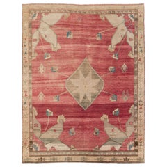 Tappeto Anatolico Turco della Collezione Galerie Shabab della metà del 20° secolo