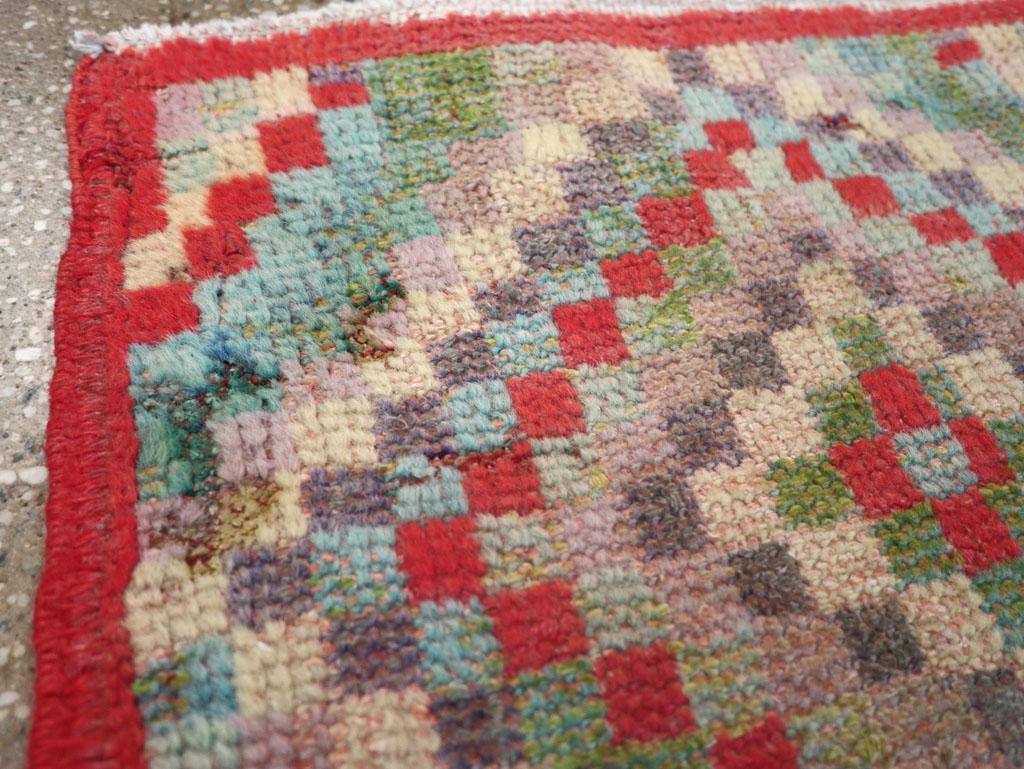 Rustic Galerie Shabab Collection Mid-20th Century Turkish Anatolian Rug For Sale