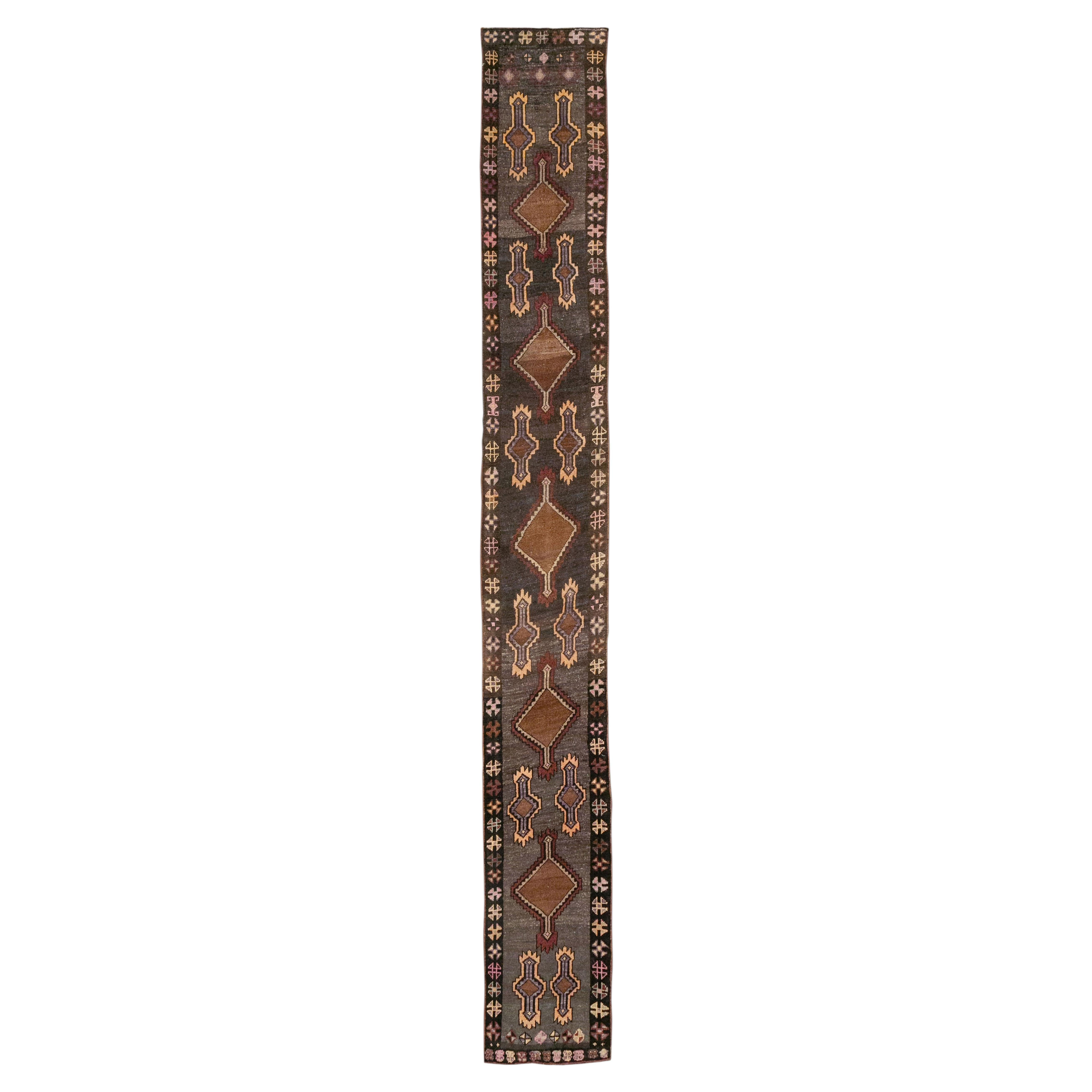 Galerie Shabab Collection Mid-20th Century Turkish Anatolian Runner For Sale