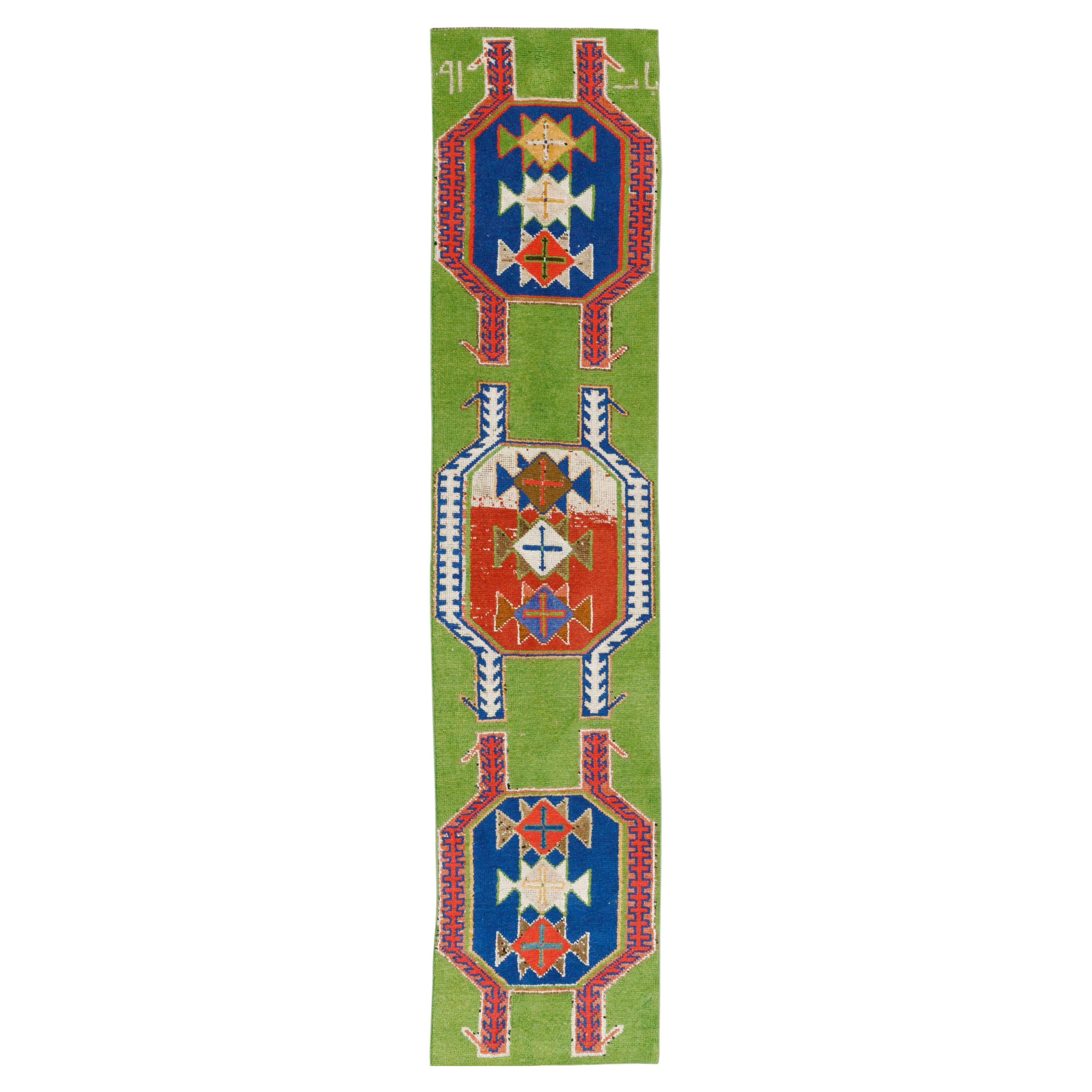 Galerie Shabab Collection Mid-20th Century Turkish Anatolian Runner For Sale