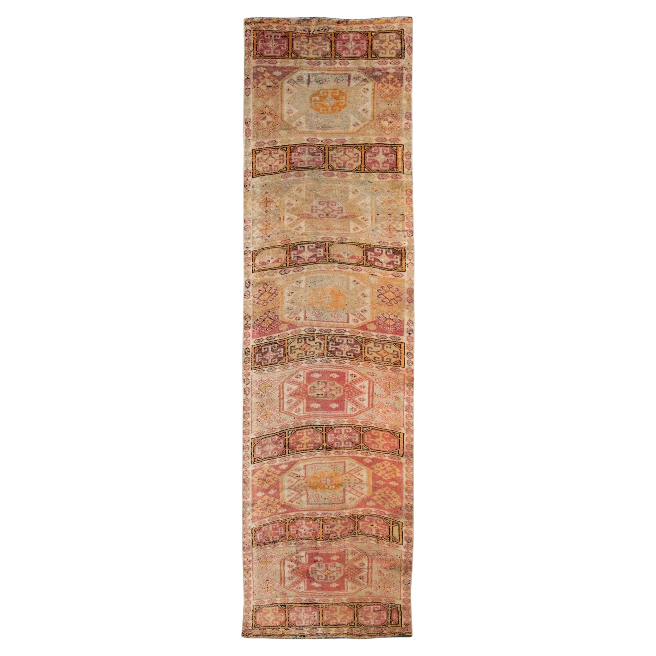 Galerie Shabab Collection Mid-20th Century Turkish Anatolian Runner For Sale