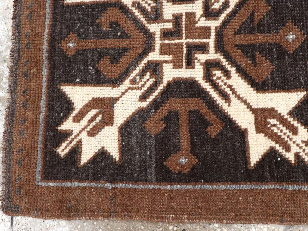 Galerie Shabab Collection Mid-20th Century Turkish Anatolian Throw Rug In Excellent Condition For Sale In New York, NY