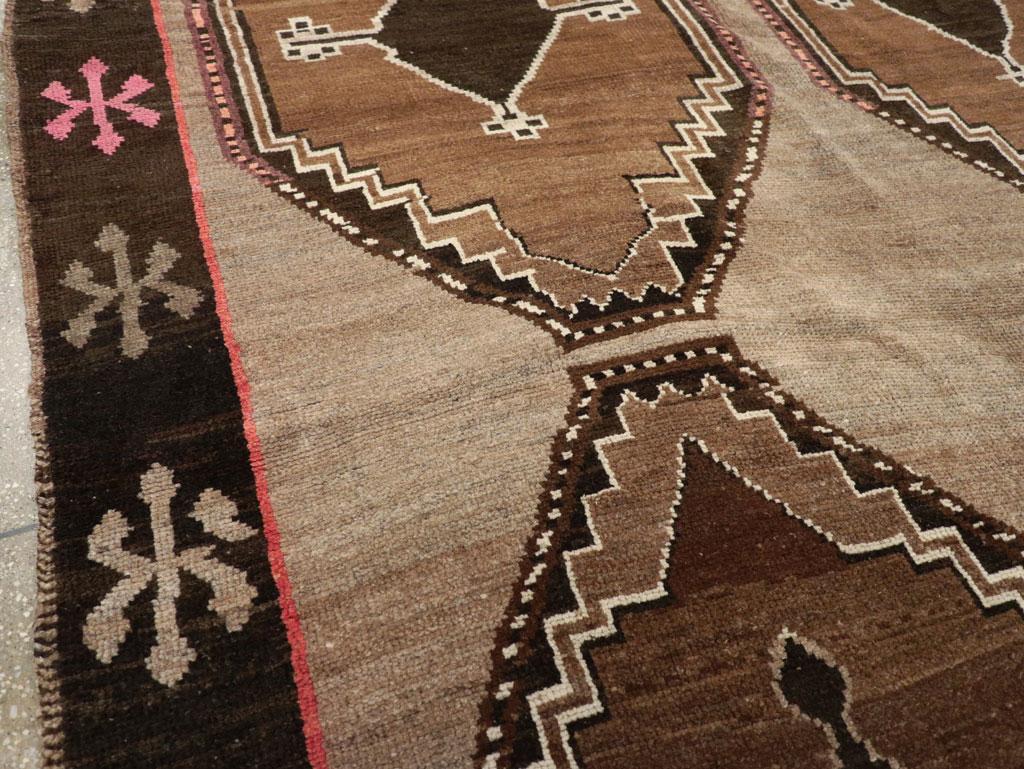 Hand-Knotted Galerie Shabab Collection Mid-20th Century Turkish Anatolian Tribal Carpet For Sale