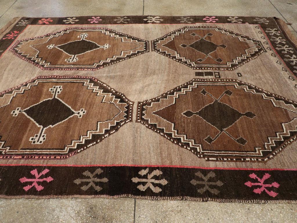 Galerie Shabab Collection Mid-20th Century Turkish Anatolian Tribal Carpet In Excellent Condition For Sale In New York, NY