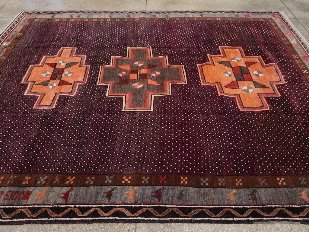 Galerie Shabab Collection Mid-20th Century Turkish Anatolian Tribal Carpet In Excellent Condition For Sale In New York, NY