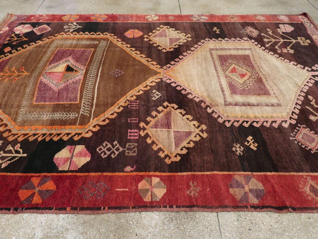Galerie Shabab Collection Mid-20th Century Turkish Anatolian Tribal Carpet In Excellent Condition For Sale In New York, NY
