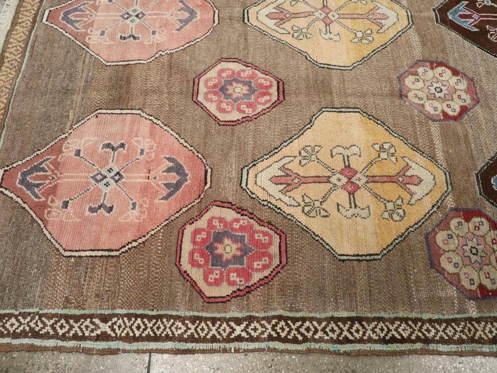 Wool Galerie Shabab Collection Mid-20th Century Turkish Anatolian Tribal Carpet For Sale