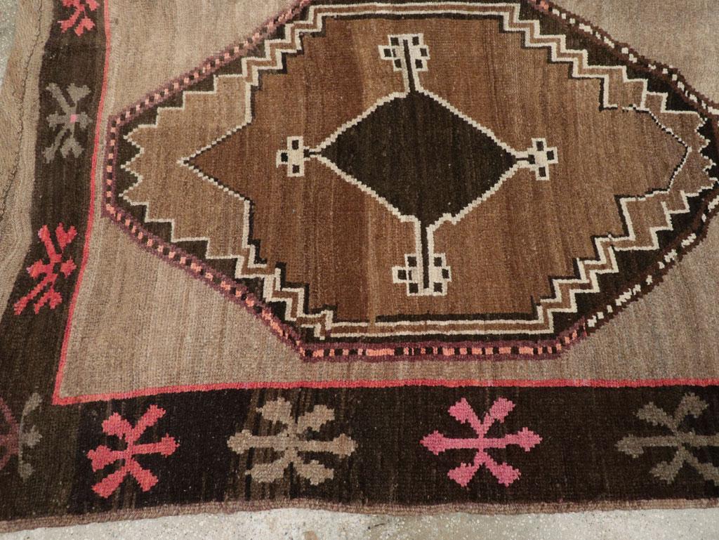Wool Galerie Shabab Collection Mid-20th Century Turkish Anatolian Tribal Carpet For Sale