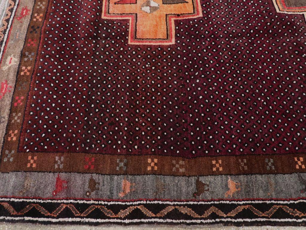 Wool Galerie Shabab Collection Mid-20th Century Turkish Anatolian Tribal Carpet For Sale