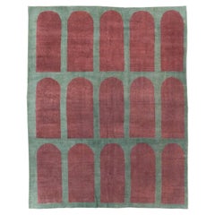 Galerie Shabab Collection Mid-20th Century Turkish Art Deco Style Carpet