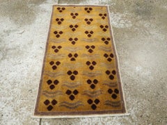 Galerie Shabab Collection Mid-20th Century Turkish Art Deco Throw Rug