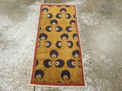 Galerie Shabab Collection Mid-20th Century Turkish Art Deco Throw Rug